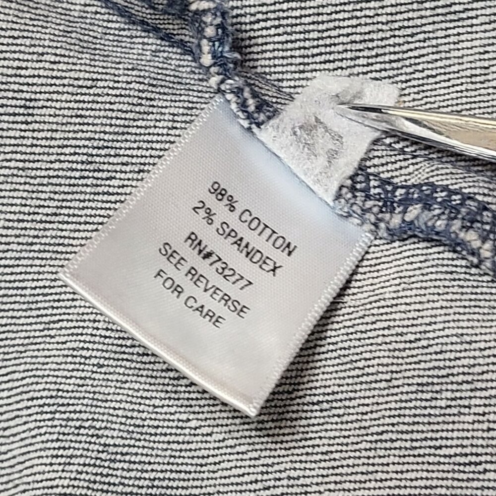Croft & Barrow Womens Blue Denim Stretch Long Sleeve Button Front Jacket Size S - Picture 8 of 12
